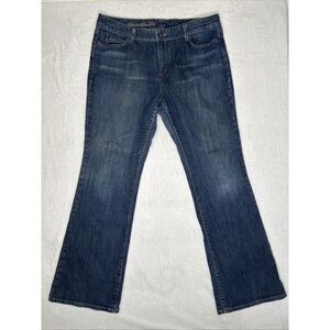 Eddie Bauer Curvy Bootcut Jeans Women’s 16R Blue Mid Rise River Rock Wash